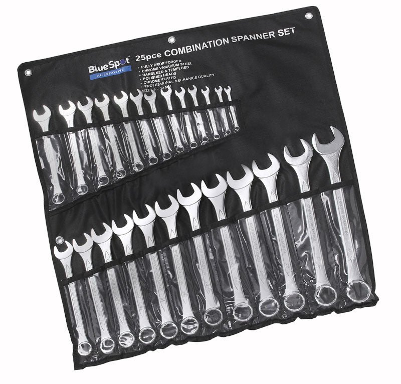 BlueSpot 25 PCE Metric Combination Spanner Set (6-32mm) 04131