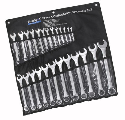 BlueSpot 25 PCE Metric Combination Spanner Set (6-32mm) 04131