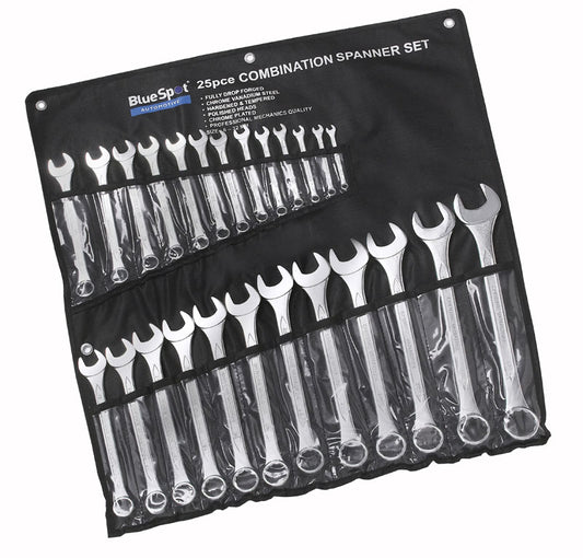 BlueSpot 25 PCE Metric Combination Spanner Set (6-32mm) 04131