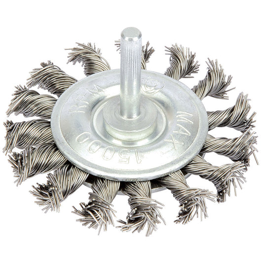 Draper Twisted Wire Wheel, 75mm DRA-41434