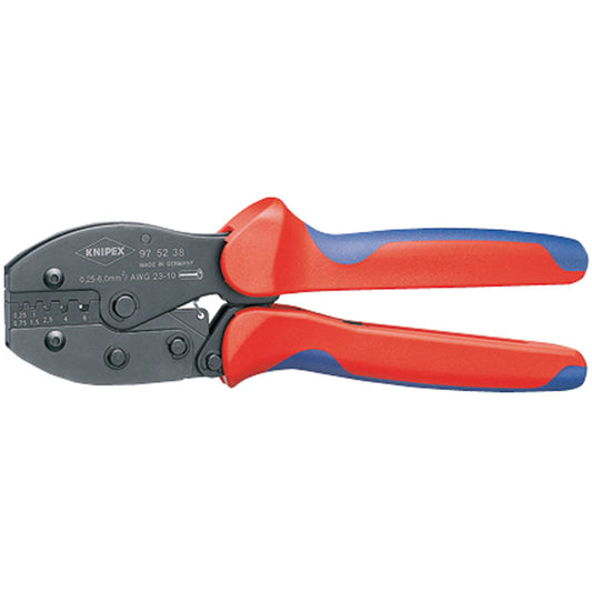 Knipex 97 52 38SB Preciforce Crimping Pliers, 0.25 - 6.0mm, 220mm DRA-41479