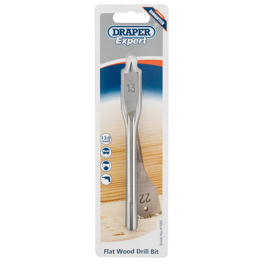 Draper Flat Wood Bit, 13mm DRA-41505