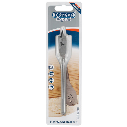 Draper Flat Wood Bit, 14mm DRA-41507