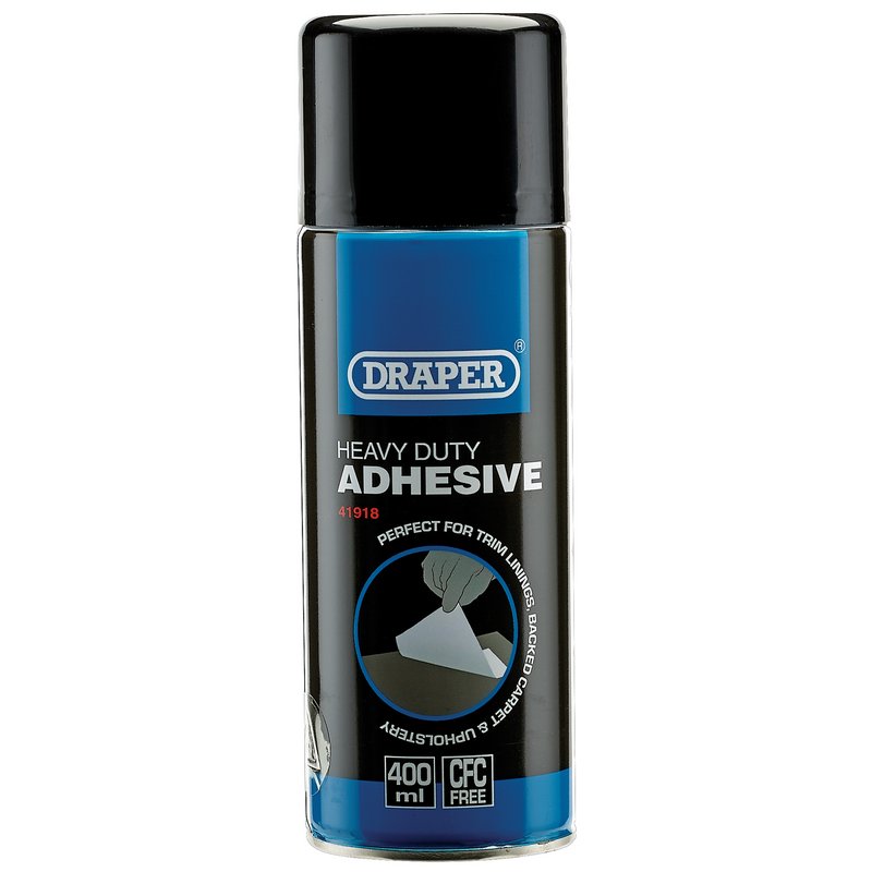 Draper Heavy Duty Spray Adhesive, 400ml DRA-41918