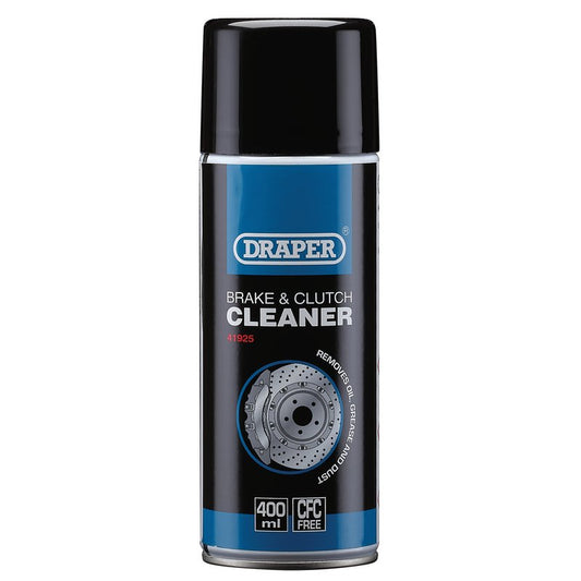 Draper Brake and Clutch Cleaner Spray, 400ml DRA-41925