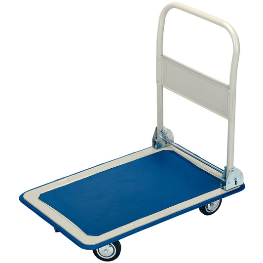 Draper Platform Trolley with Folding Handle, 630 x 480 x 850mm, 150kg DRA-44005