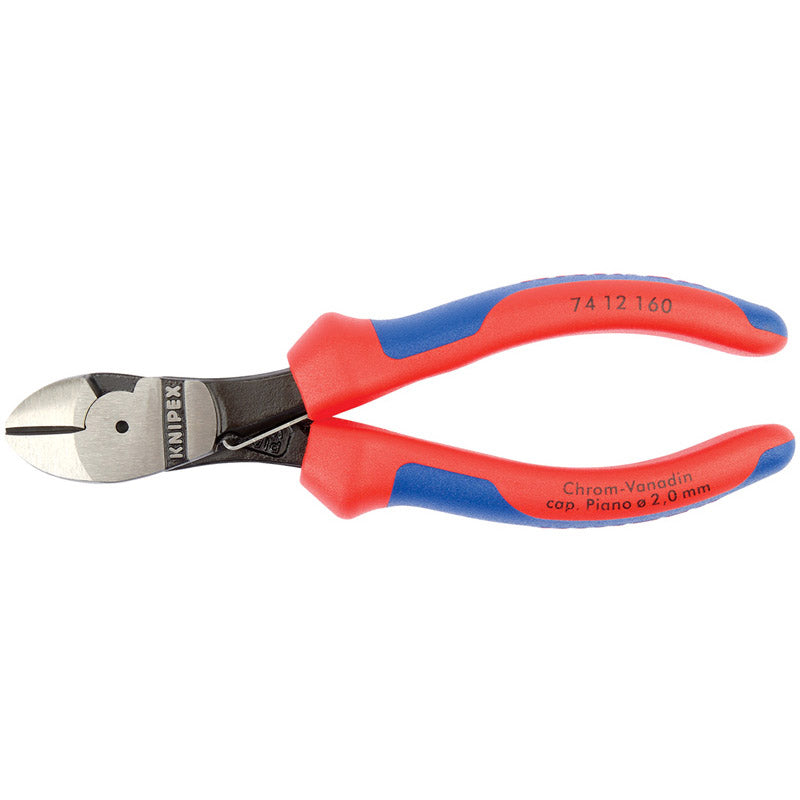 Knipex 74 12 160 High Leverage Diagonal Side Cutters with Return Spring, 160mm DRA-44268