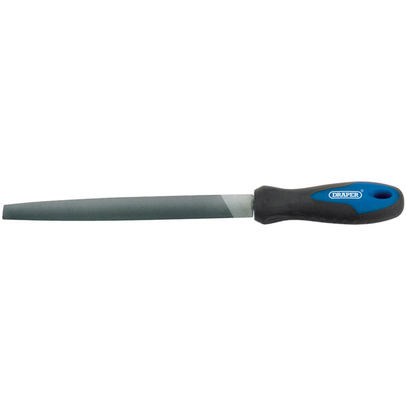 Draper Soft Grip Engineer's Half Round File and Handle, 200mm DRA-44954