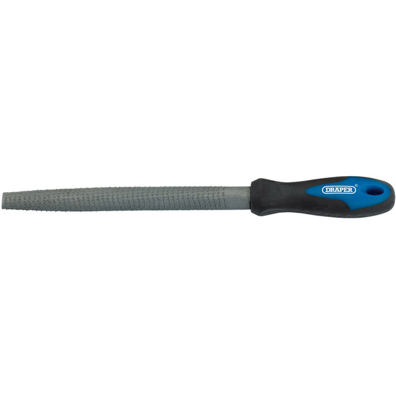 Draper Soft Grip Engineer's Half Round Cabinet Rasp, 200mm DRA-44958