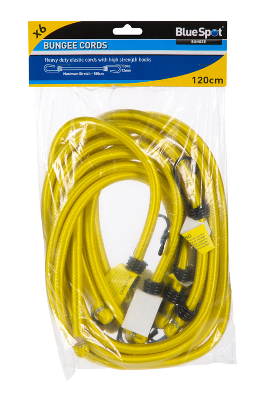 BlueSpot 6 PCE 120cm Bungee Cord Set 45455