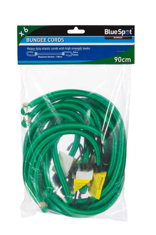 BlueSpot 6 PCE 90cm Bungee Cord Set 45457