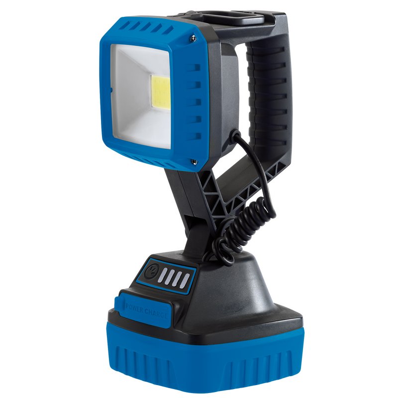 Draper COB LED Rechargeable Worklights, 10W, 1,000 Lumens, Blue, 2 x Li-ion 2.2Ah Batteries (Pack of 6) DRA-45930