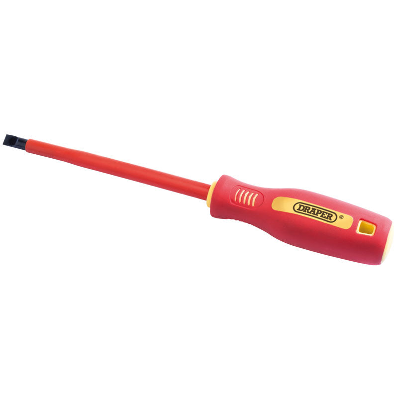Draper Fully Insulated Plain Slot Screwdriver, 8 x 150mm DRA-46520