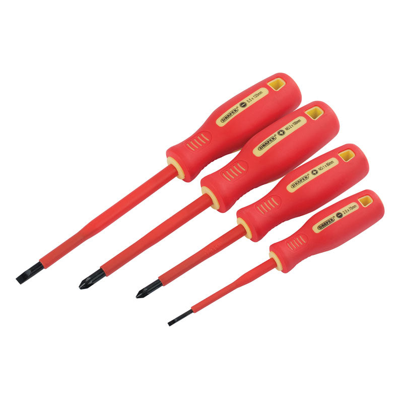Draper Fully Insulated Screwdriver Set (4 Piece) DRA-46539