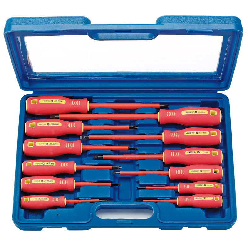 Draper Fully Insulated Screwdriver Set (12 Piece) DRA-46541