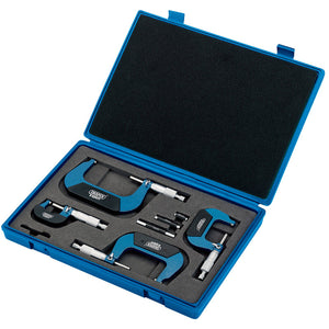 Draper Metric External Micrometer Set (4 Piece) DRA-46607