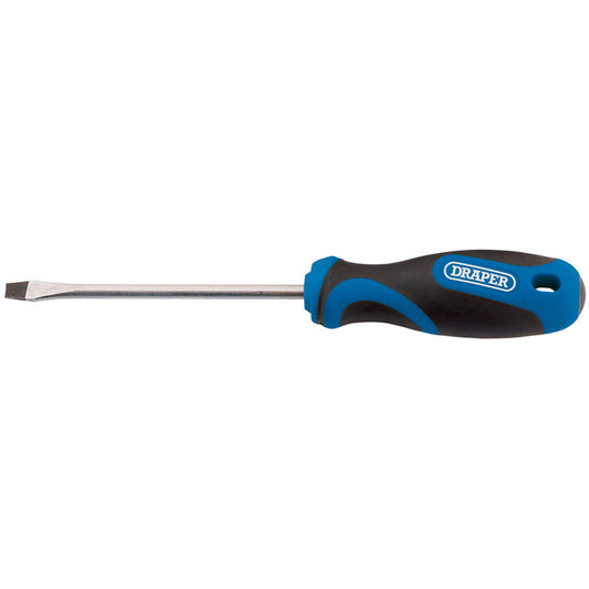 Draper Soft Grip Plain Slot Screwdriver, 5.0 x 100mm DRA-48922