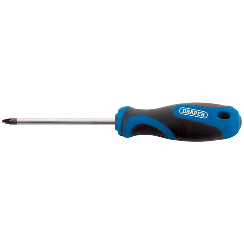 Draper Soft Grip PZ TYPE Screwdriver, No.2 x 100mm DRA-48928
