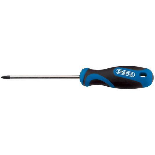 Draper Soft Grip Cross Slot Screwdriver, No.1 x 75mm DRA-48931