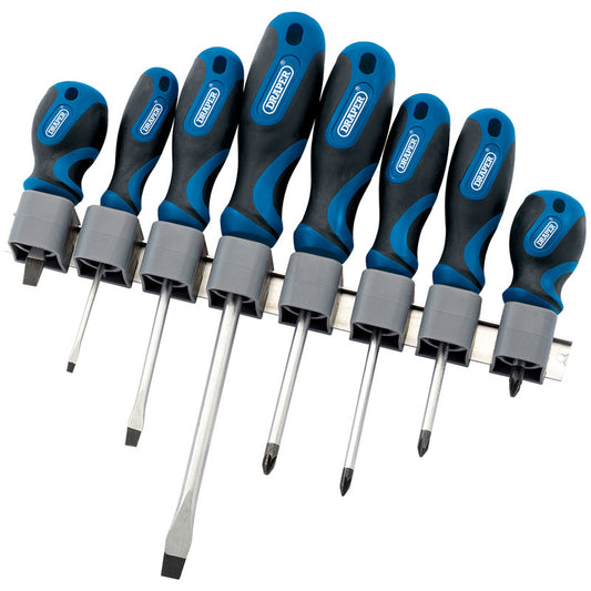 Draper Soft Grip Screwdriver Set (8 Piece) DRA-48933