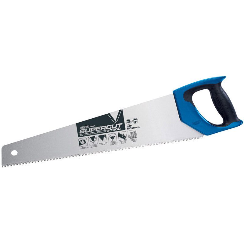 Draper Supercut® ; Soft Grip Hardpoint Handsaw, 500mm/20", 7tpi/8ppi DRA-49290