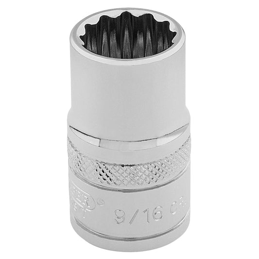 Draper HI-TORQ® ; 12 Point Socket, 3/8" Sq. Dr., 9/16" DRA-49457