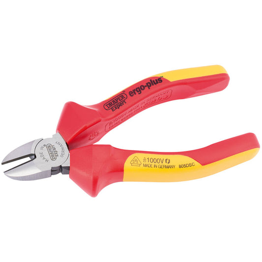 Draper Ergo Plus® ; Fully Insulated VDE Diagonal Side Cutters, 140mm DRA-50248