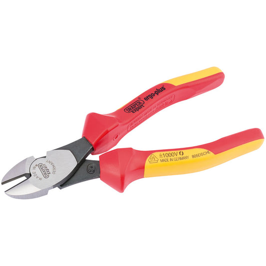 Draper Ergo Plus® ; Fully Insulated High Leverage VDE Diagonal Side Cutters, 180mm DRA-50251