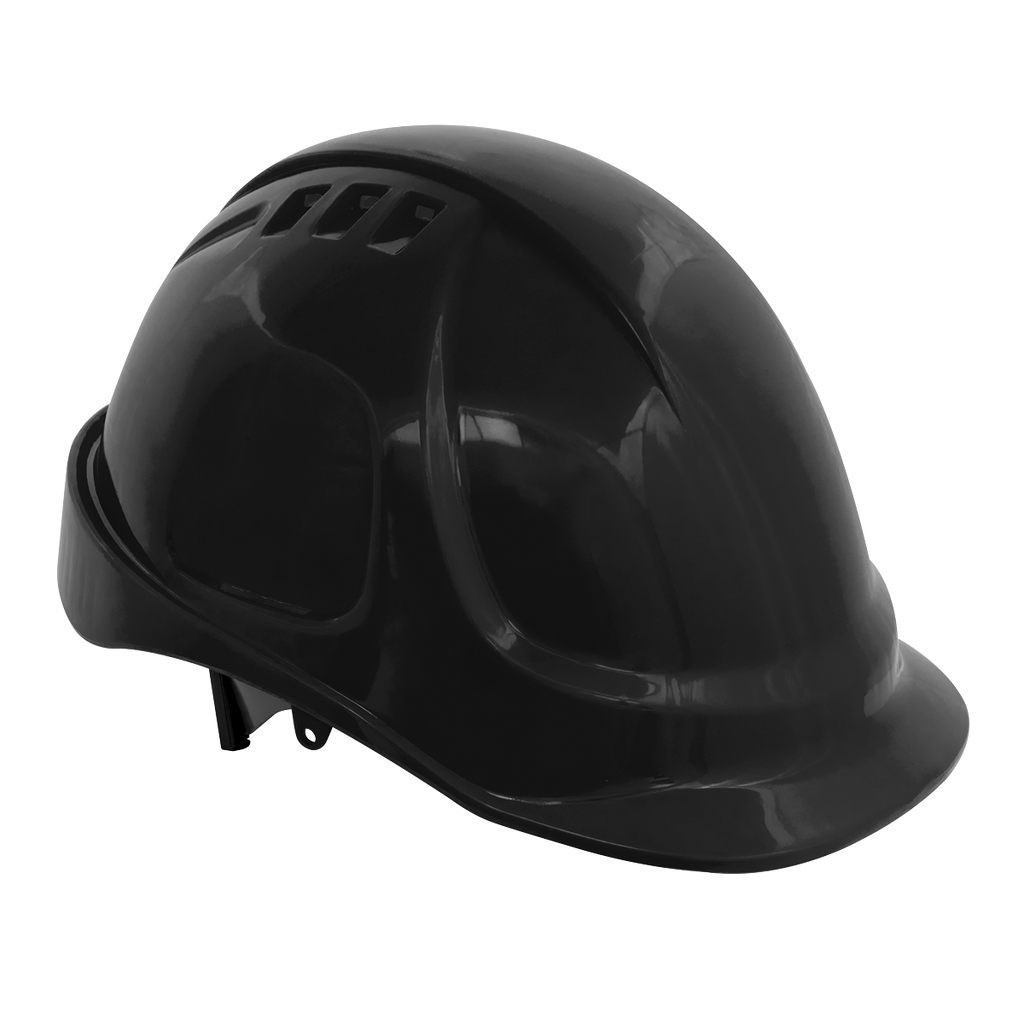 Sealey Safety Helmet - Vented (Black) 502BLK