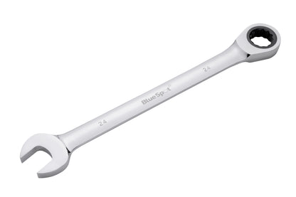 BlueSpot 24mm Chrome Vanadium Ratchet Spanner Fixed Head 05120