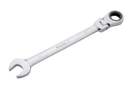 BlueSpot 24mm Chrome Vanadium Ratchet Spanner Flexible Head (180°) 05121