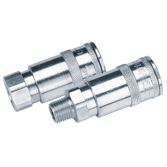 Draper 1/4" BSP Taper Female Thread Vertex Air Coupling (Sold Loose) DRA-51384