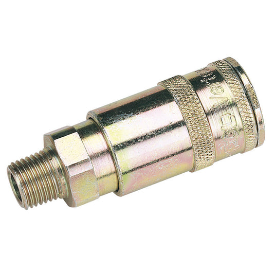 Draper 1/4" BSP Taper Male Thread Vertex Air Coupling (Sold Loose) DRA-51385