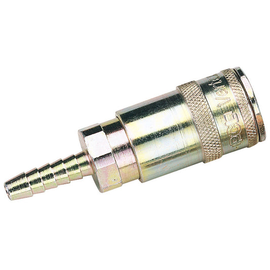 Draper 1/4" Bore Vertex Air Line Coupling with Tailpiece DRA-51414