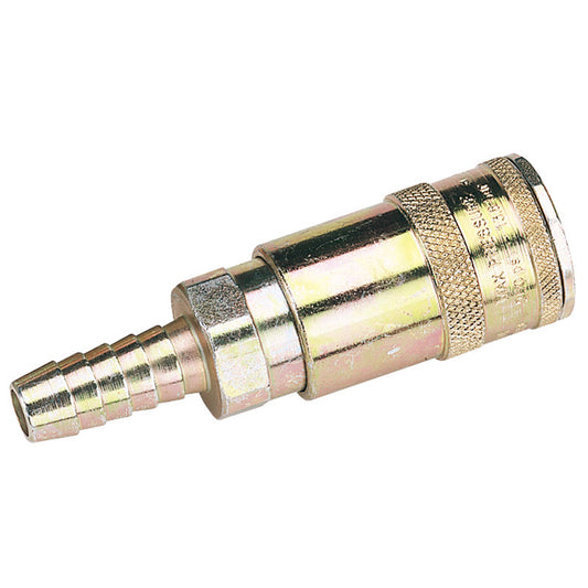 Draper 3/8" Bore Vertex Air Line Coupling with Tailpiece (Sold Loose) DRA-51417