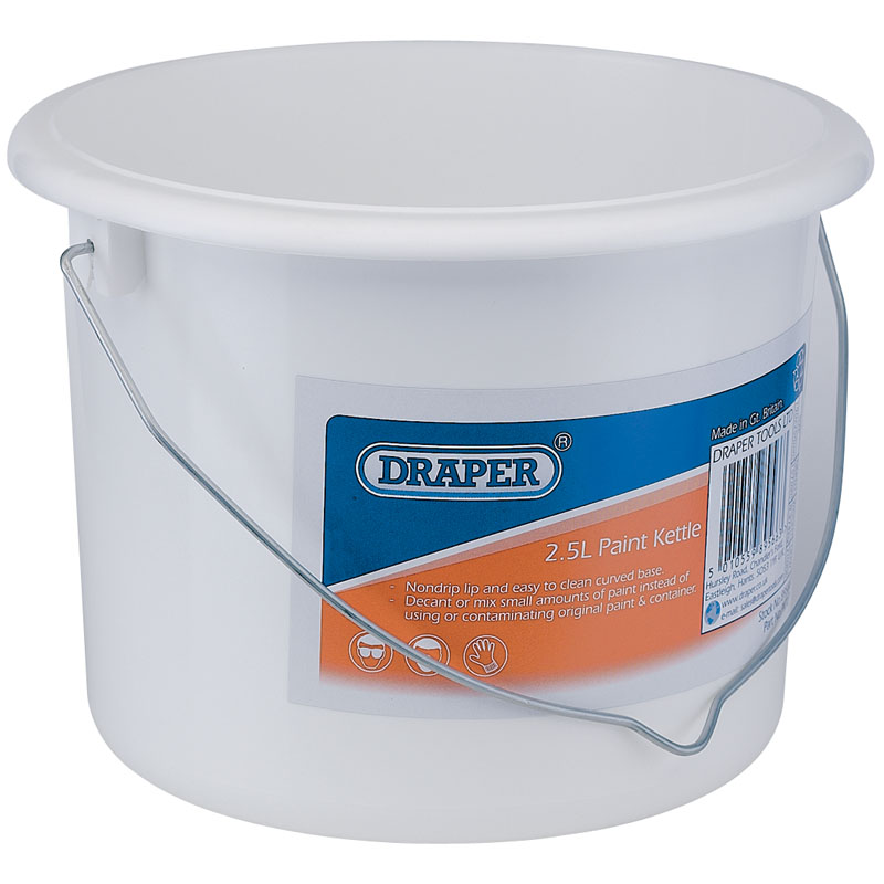 Draper Plastic Paint Kettle, 2.5L DRA-53088