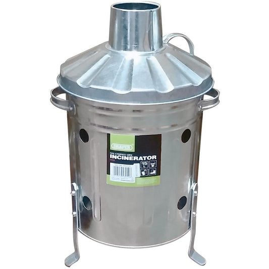 Draper Galvanised Mini Incinerator, 15L DRA-53250