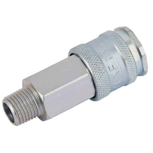 Draper 1/4" BSP Parallel Euro Coupling Male Thread (Sold Loose) DRA-54404