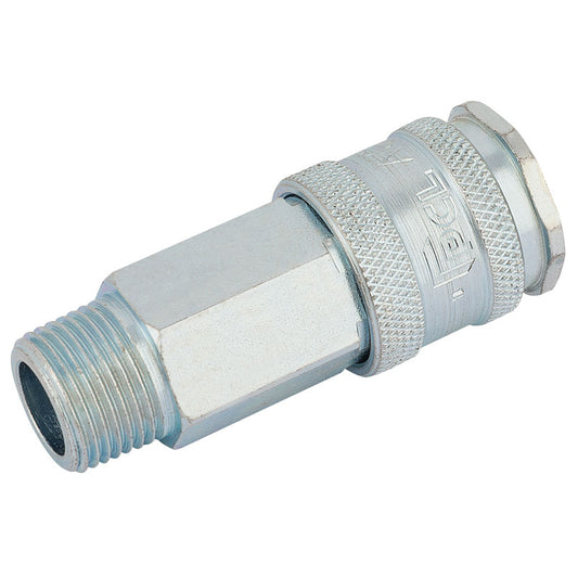 Draper 3/8" BSP Parallel Euro Coupling Male Thread (Sold Loose) DRA-54405