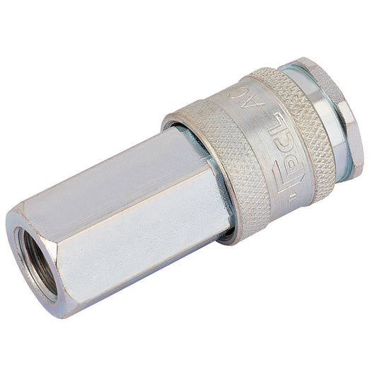 Draper 1/4" BSP Parallel Euro Coupling Female Thread (Sold Loose) DRA-54407