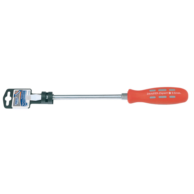 Draper Plain Slot Flared Tip Mechanic's Screwdriver, 9.5 x 200mm DRA-55489