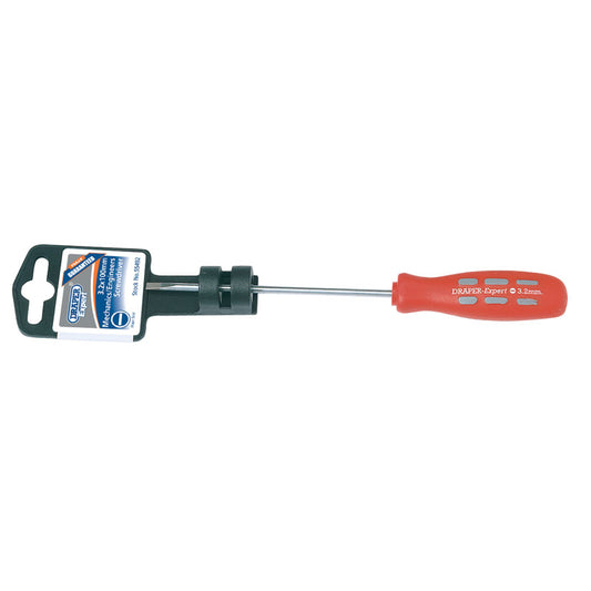 Draper Plain Slot Parallel Tip Mechanic's Screwdriver, 3.2 x 100mm DRA-55492