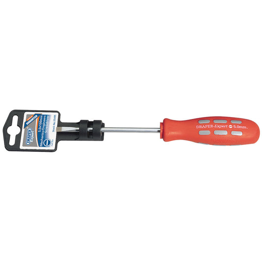 Draper Plain Slot Parallel Tip Mechanic's Screwdriver, 5 x 100mm DRA-55495
