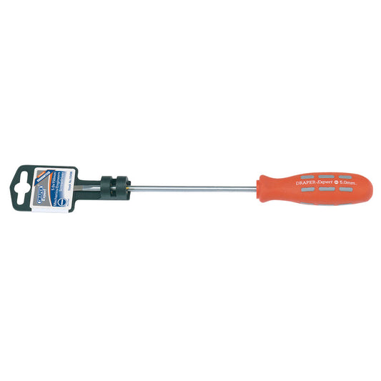 Draper Plain Slot Parallel Tip Mechanic's Screwdriver, 5 x 150mm DRA-55496