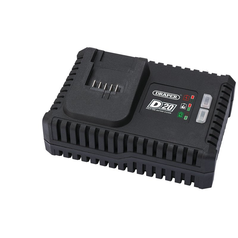 Draper D20 20V Fast Battery Charger, 4A DRA-55913