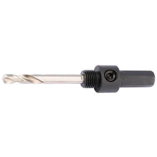 Draper Hex. Shank Holesaw Arbor with HSS Pilot Drill for 14 - 30mm Holesaws, 7/16" Thread DRA-56387