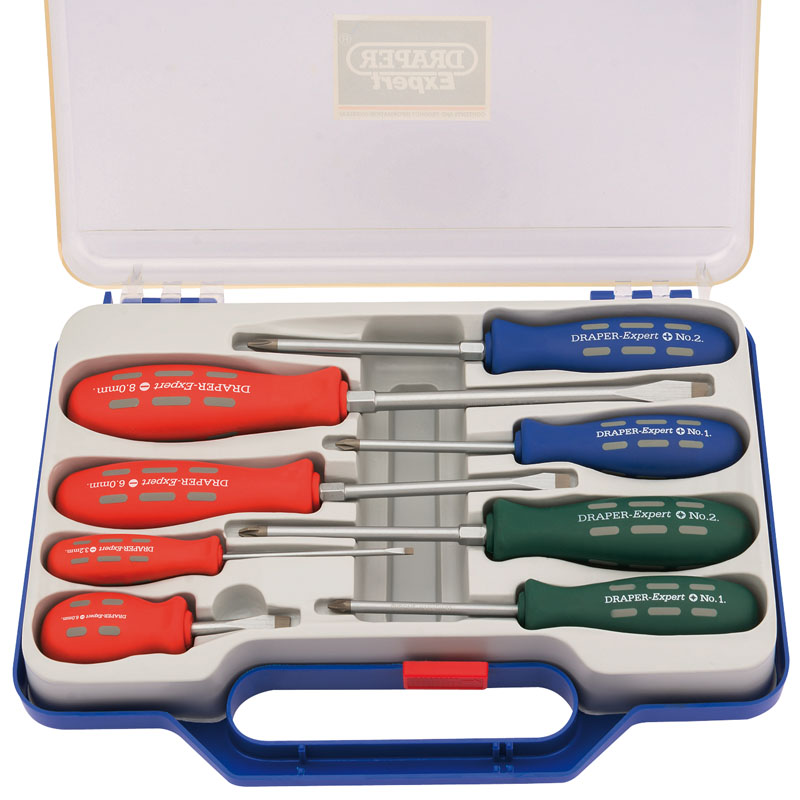 Draper Mechanic's/Engineer's Screwdriver Set (8 Piece) DRA-56772