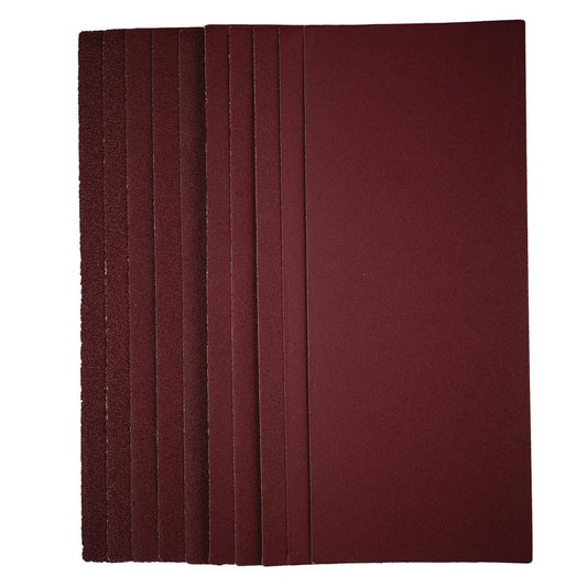 Draper 1/2 Sanding Sheets, 115 x 280mm, Assorted Grit (Pack of 10) DRA-57373