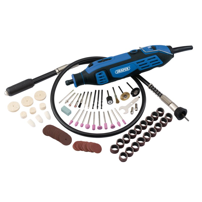 Draper Rotary Multi-Tool Kit, 180W (111 Piece) DRA-58300