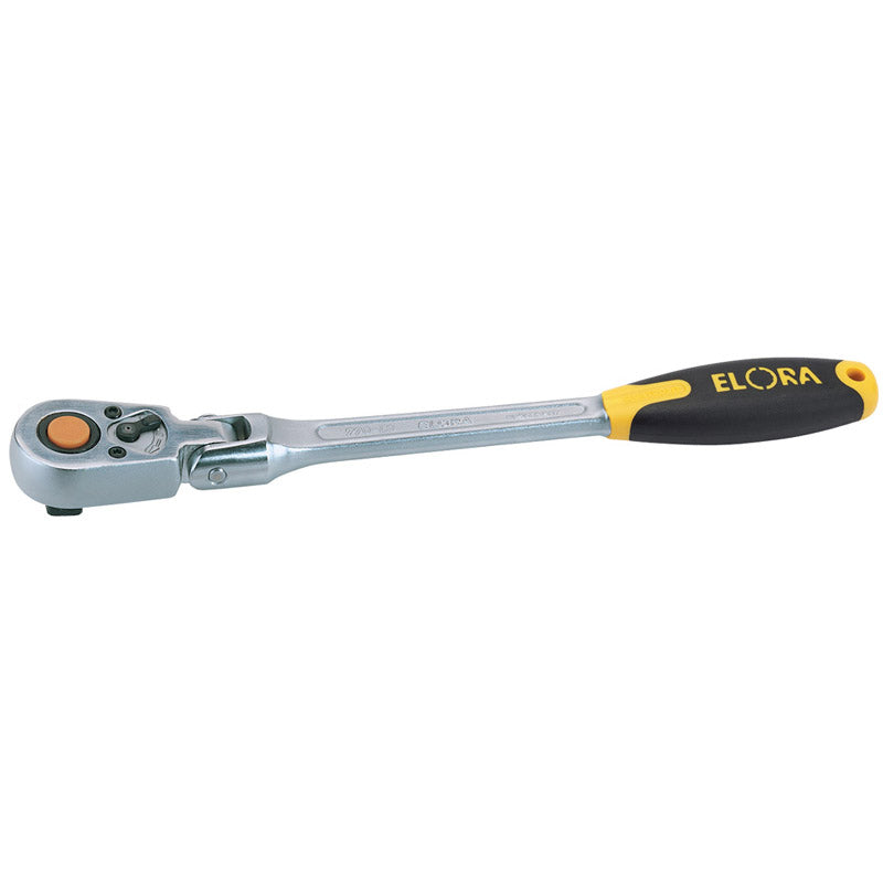 Elora Quick Release Soft Grip Reversible Ratchet with Flexible Head, 1/2" Sq. Dr., 305mm DRA-58750